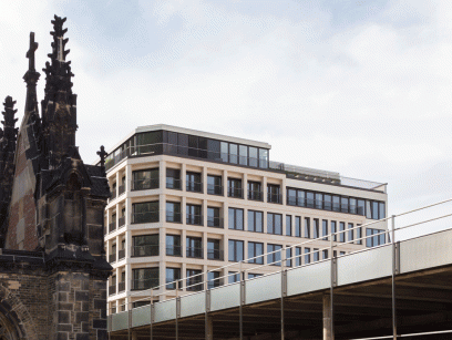 Außenaufnahme des Geschäftshauses Hopfenmarkt 33 in Hamburg
