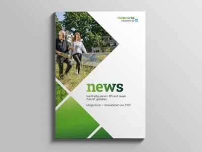 Cover des neuen Kundenmagazins ZWP news mit Titelbild, Gestaltungselementen und Layout der aktuellen Ausgabe