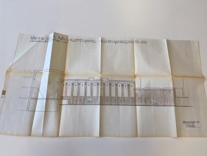 Foto eines Architekturschnitts des denkmalgeschützten Brunosaals in Köln