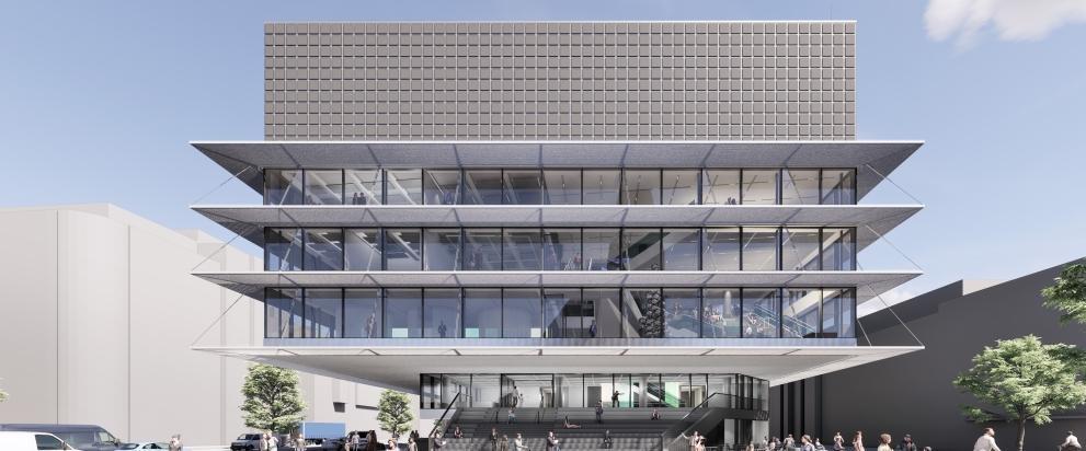 Architektenvisualisierung des Haus für Film und Medien in Stuttgart